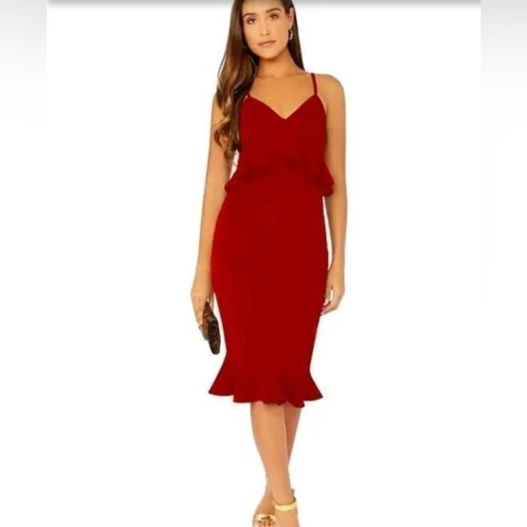 NWOT Size S Red Dress - Picture 1 of 6